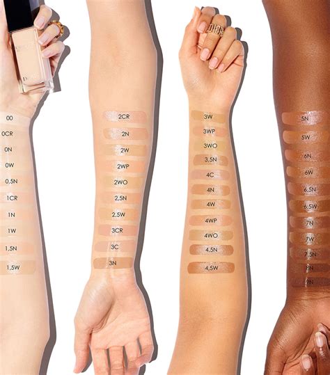 dior summer glow foundation|Dior forever foundation color chart.